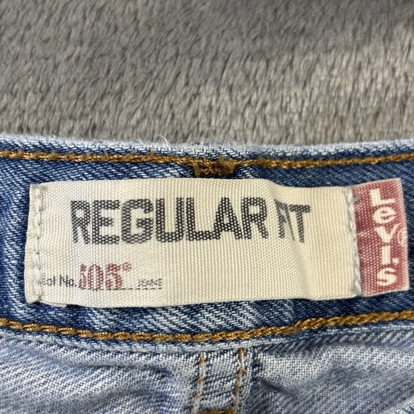 Levis 505 Jeans Mens 36x31 (Actual) Blue Regular Fit Denim Medium Wash Straight - Picture 8 of 16